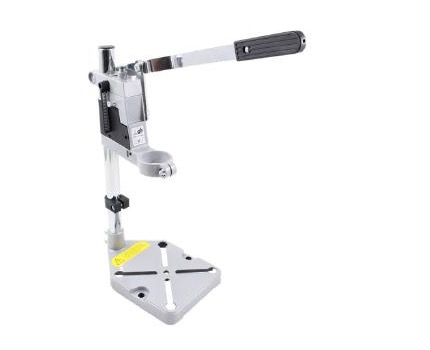 Lever-operated drill stand