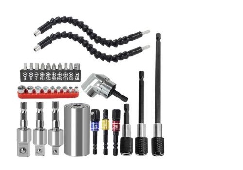 Flexible shaft and socket accessory set