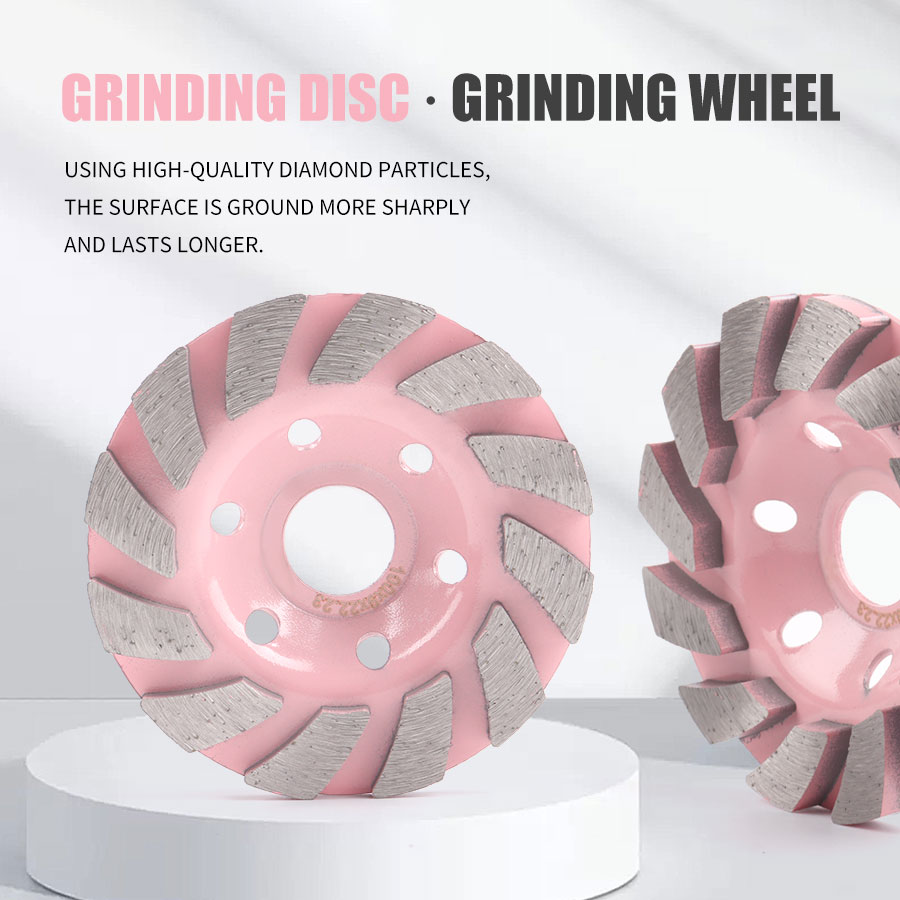 Pink diamond grinding discs