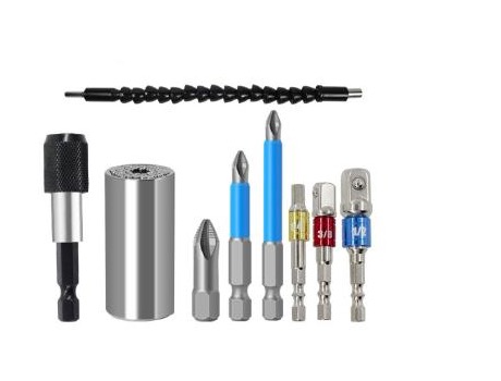 Power tool bit and adapter set